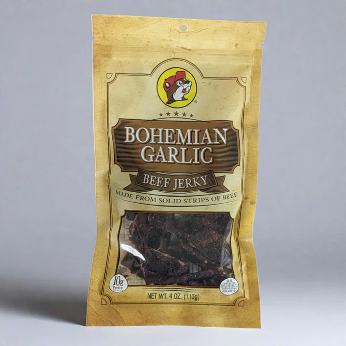 Buc-ee's Bohemian Recipe Garlic Beef Jerky 4oz