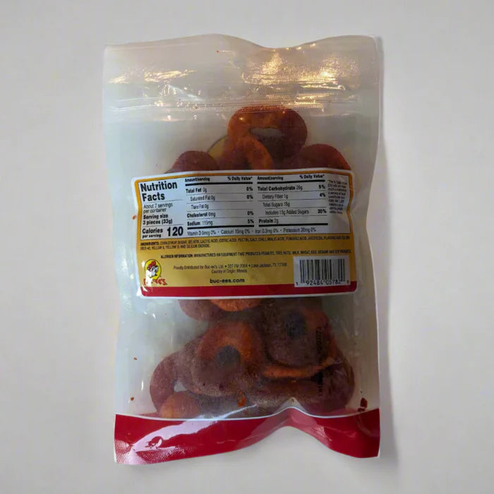 Buc-ee's Chamoy Peach Rings 8oz