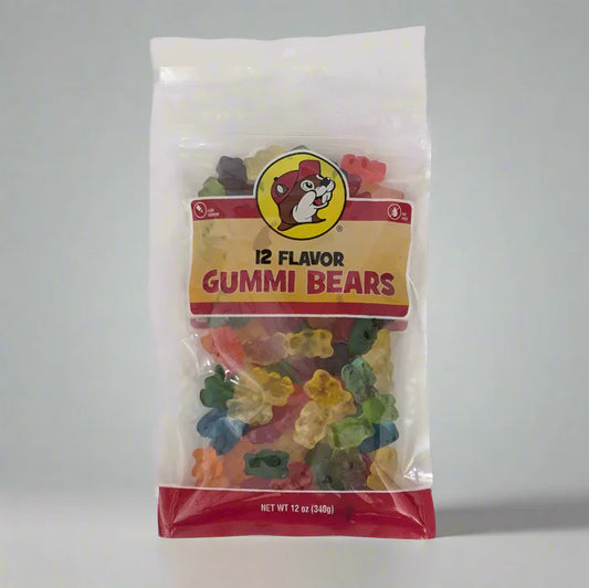 Buc-ee's 12 Flavor Gummi Bears 12oz