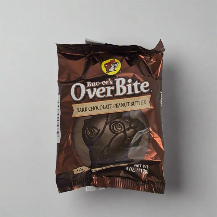 Buc-ee's Overbites Dark Chocolate Peanut Butter 4oz