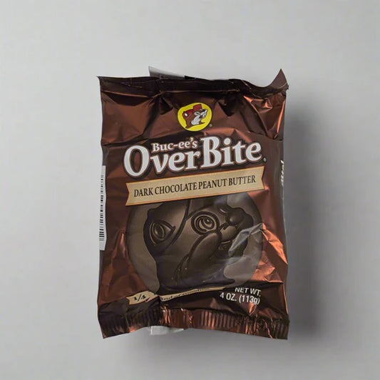 Buc-ee's Overbites Dark Chocolate Peanut Butter 4oz