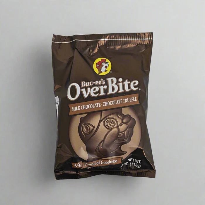 Buc-ee's Overbites Milk Chocolate-Chocolate Truffle 4oz