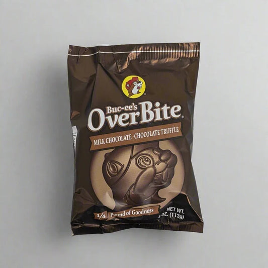 Buc-ee's Overbites Milk Chocolate-Chocolate Truffle 4oz