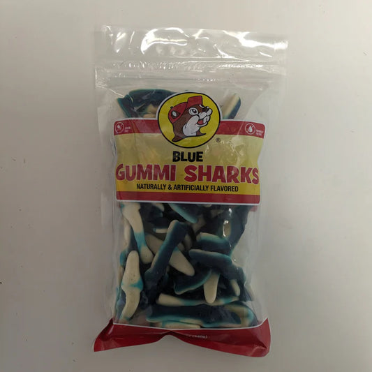Buc-ee's Blue Gummi Sharks 12oz