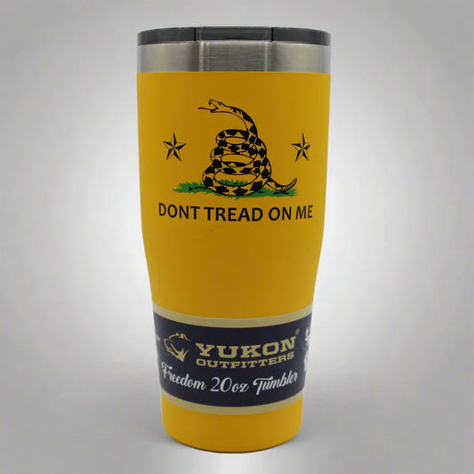 Yukon Yellow "Don't Tread on Me" Tumbler
