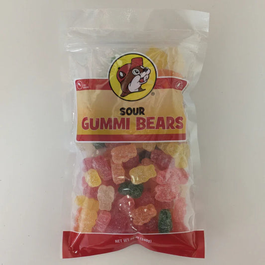 Buc-ee's Sour Gummi Bears 12oz