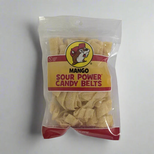 Buc-ee's Mango Sour Power Candy Belts 8oz
