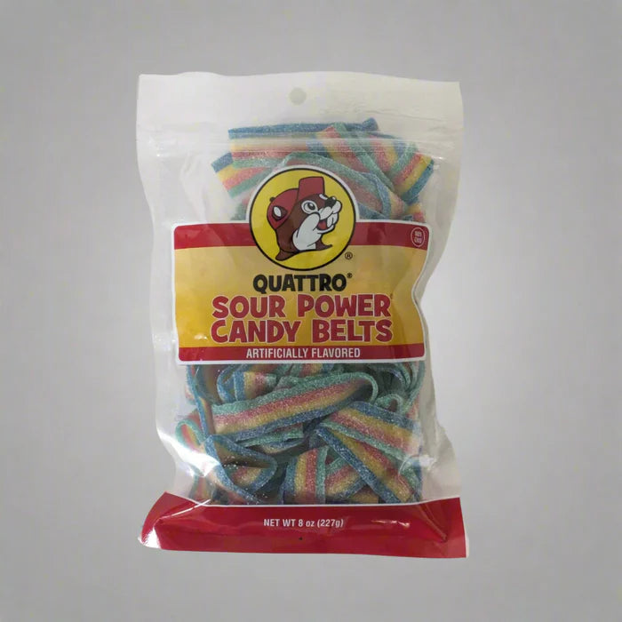 Buc-ee's Quattro Sour Power Candy Belts 8oz