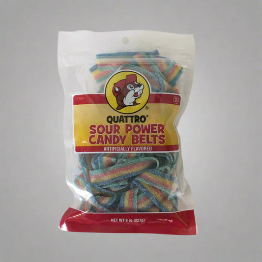 Buc-ee's Quattro Sour Power Candy Belts 8oz