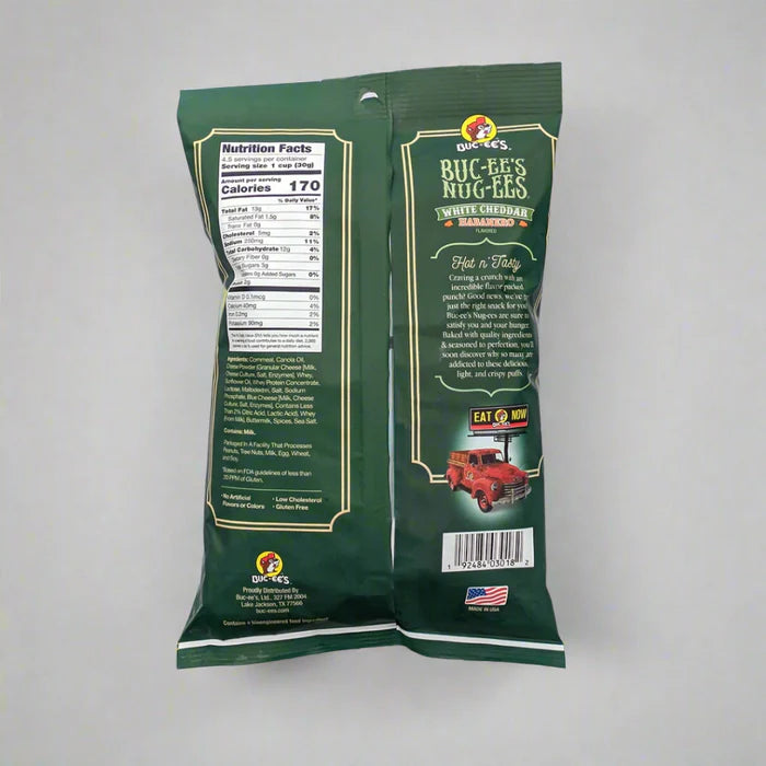 Buc-ee's Nug-ees White Cheddar Habanero 5oz